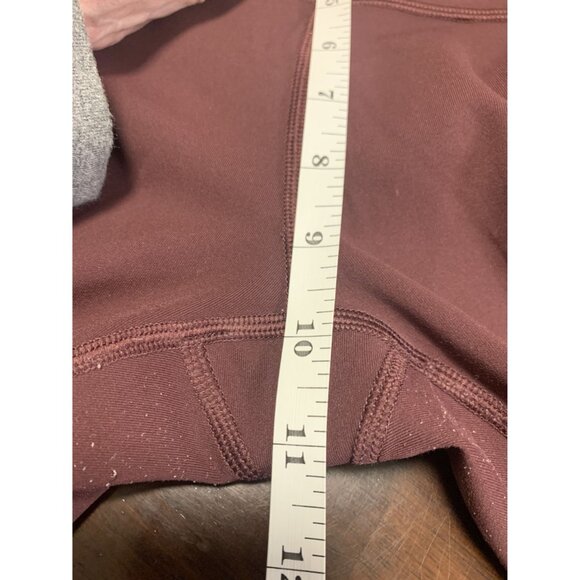 Lululemon Burgundy Cropped Leggings Size S - Picture 7 of 8